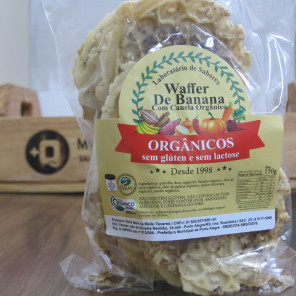Waffer de Banana com Canela Orgânico 150g